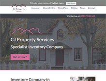 Tablet Screenshot of cjpropertyservices.com